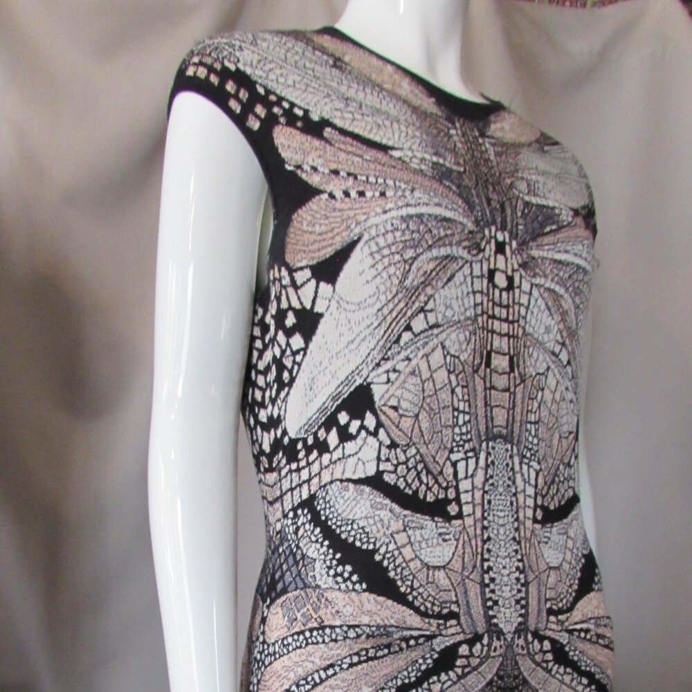 SALE Alexander McQueen Knit Sheath Butterfly Design - Picture 5 of 14